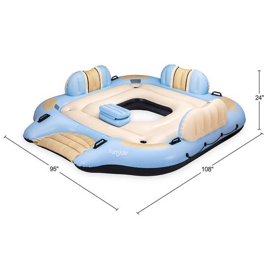 Funsicle 9ft. Tahoe Party Island Inflatable Water Float